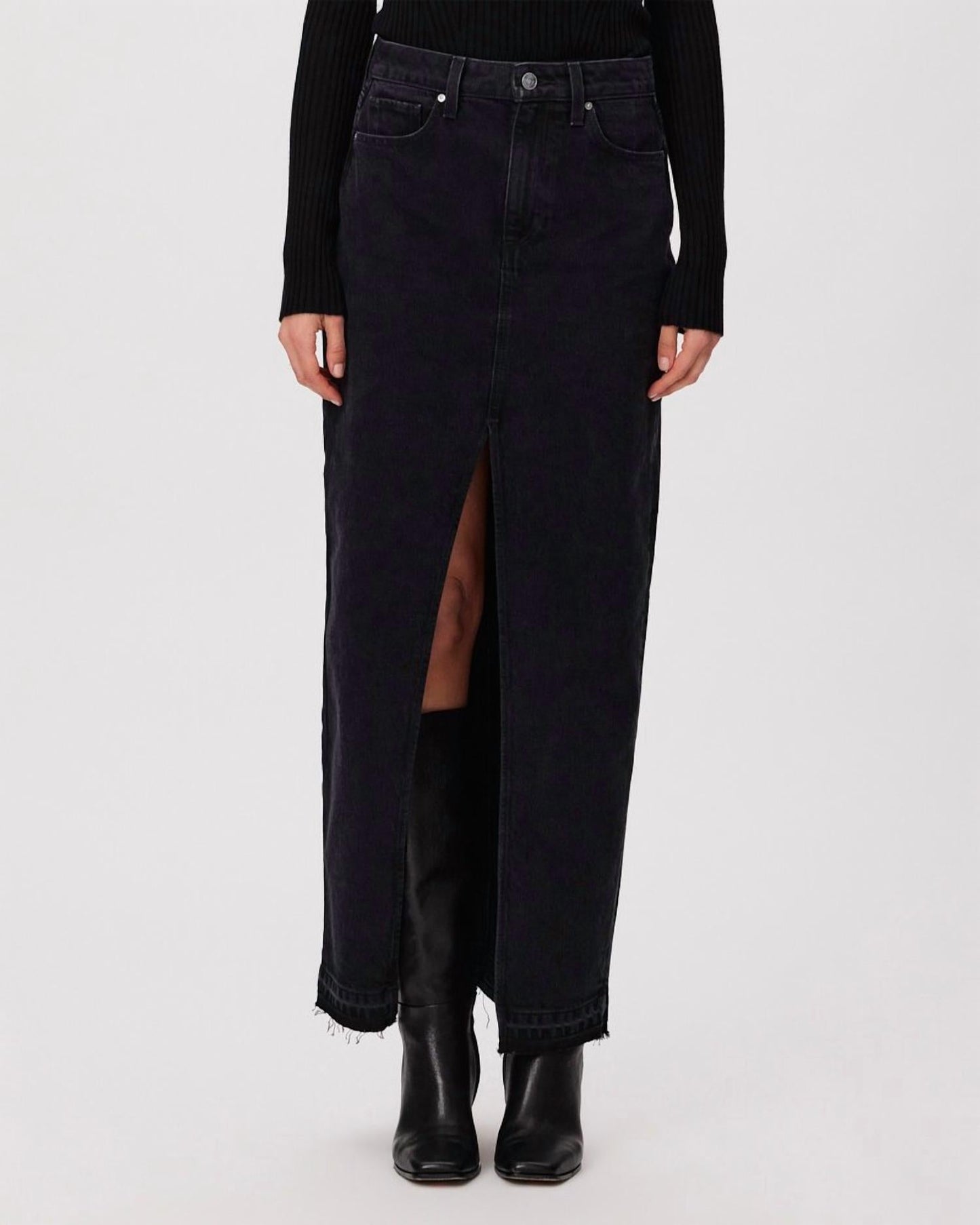 Paige - ANGELA DENIM MAXI SKIRT