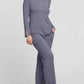 Fleur'T - Ribbed Long Sleeve Pajama Set