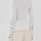 Aje. - Mosaic Crochet Detail Knit Top