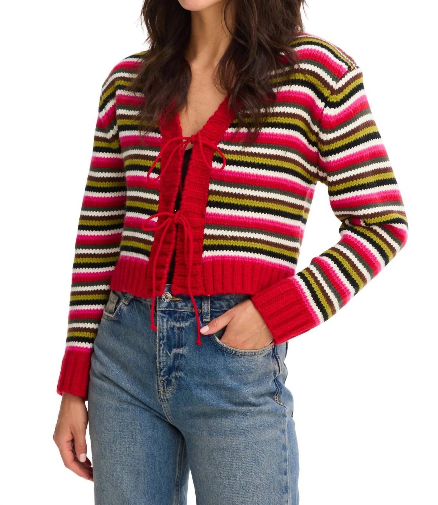 Allison New York - Hailey Striped Cardigan