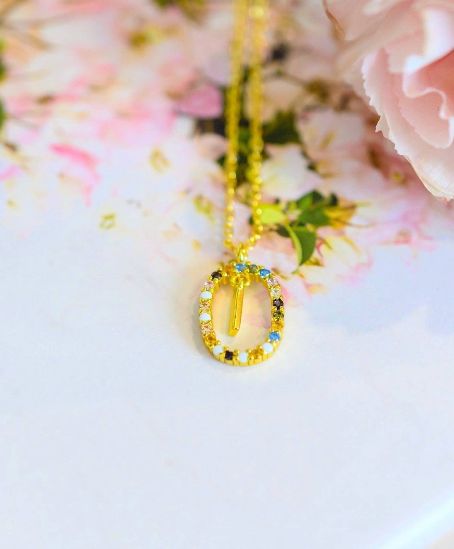 123 Amore - Mi Amor Dipped Initial Necklace