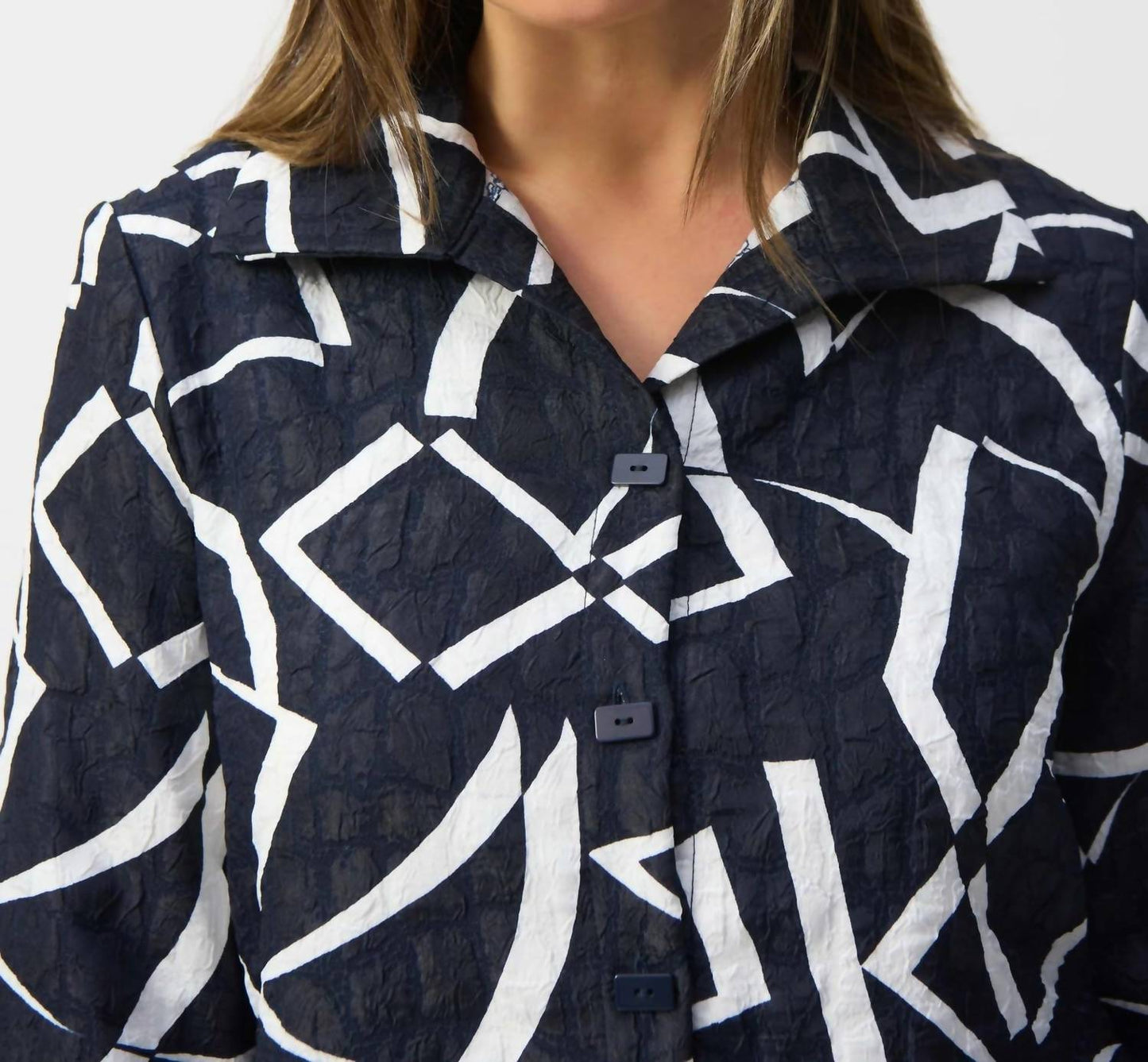 Joseph Ribkoff - Abstract Jacquard Jacket