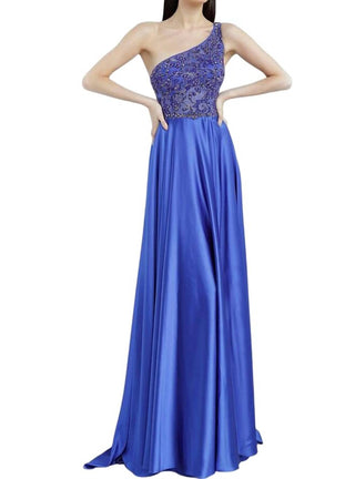 Jovani - Vestido Top Ilusão Um Ombro