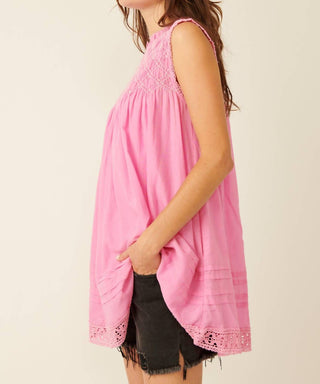 Free People - Vestido curto com estampa de carité