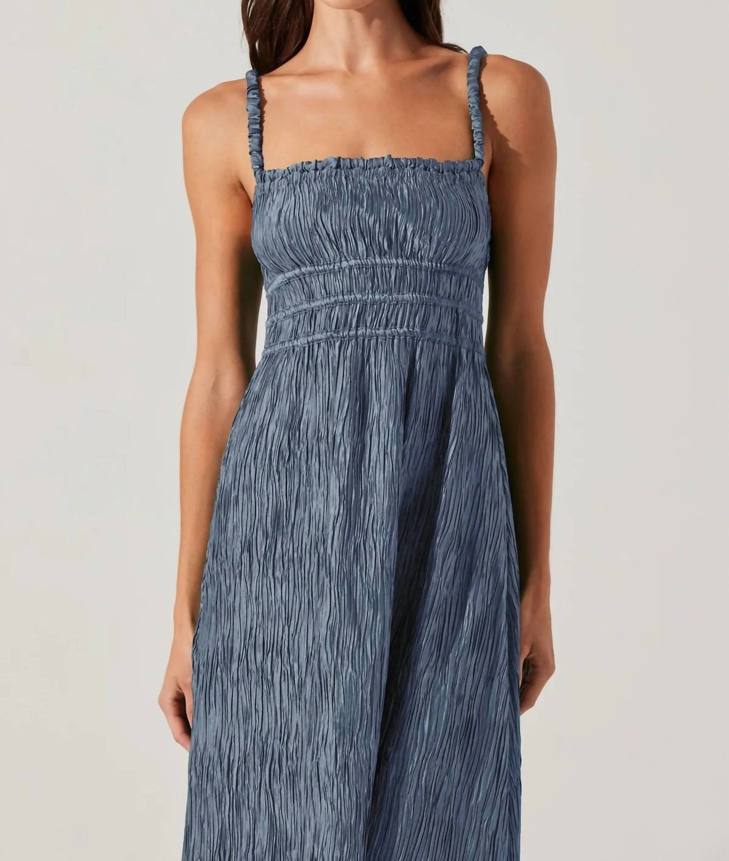 Astr - Neelam Smocked Open Back Dress