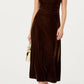Astr - Valery Velvet Midi Dress