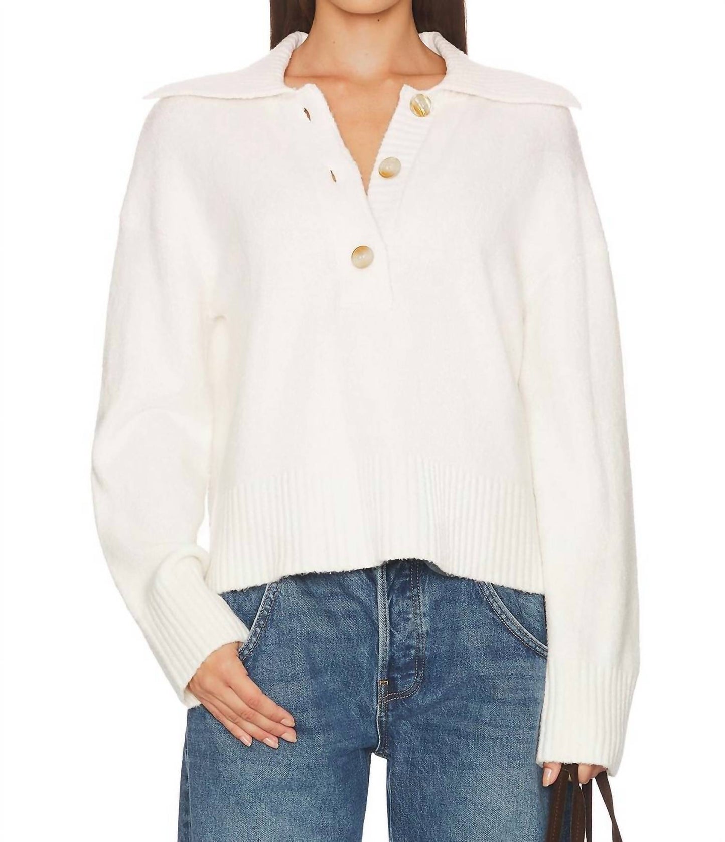 Free People - Trading Up Polo Sweater