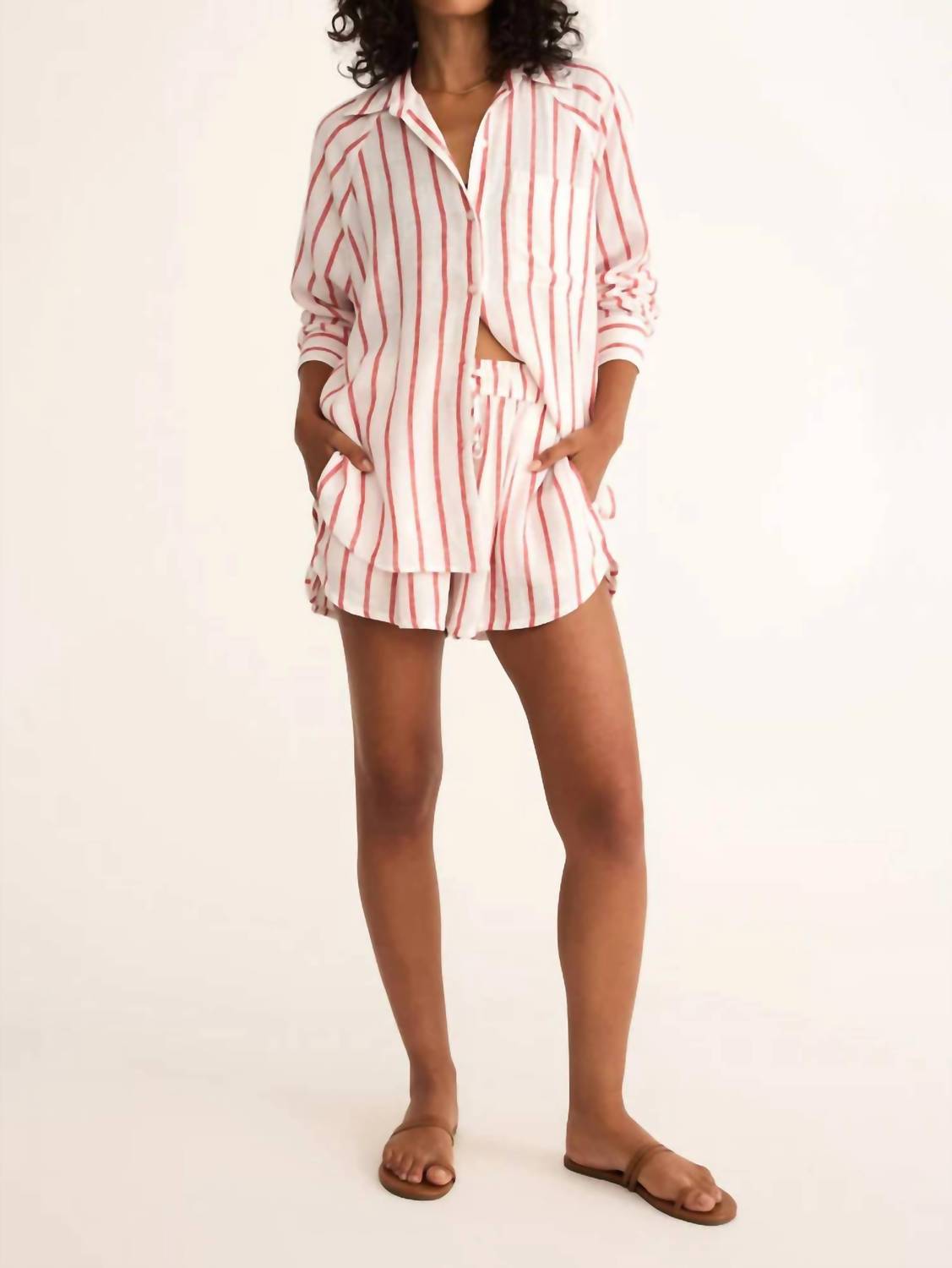 Z Supply - PERFECT LINEN STRIPED SHORT