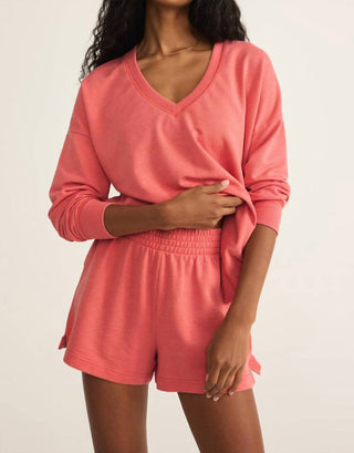 Z Supply - Moletom moderno com decote em V para o fim de semana