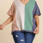 Umgee - Color Block Gauze Top