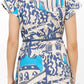 Oliphant - Cap Sleeve Shirt Midi Dress
