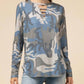 Entro - Camo Keyhole Top