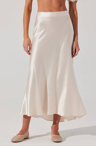 Astr - Windey Satin Maxi Skirt