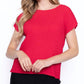 Picadilly - Short Sleeve Pleated Top