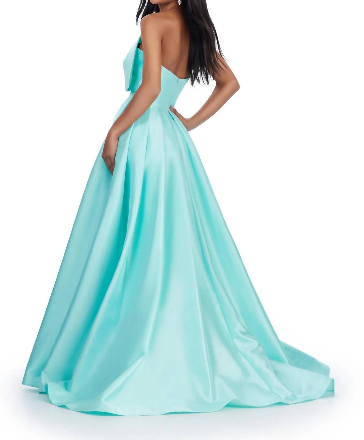 Ashleylauren - Strapless Mikado Ball Gown Dress