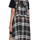 Sacai - Plaid Print Cotton Jersey Dress