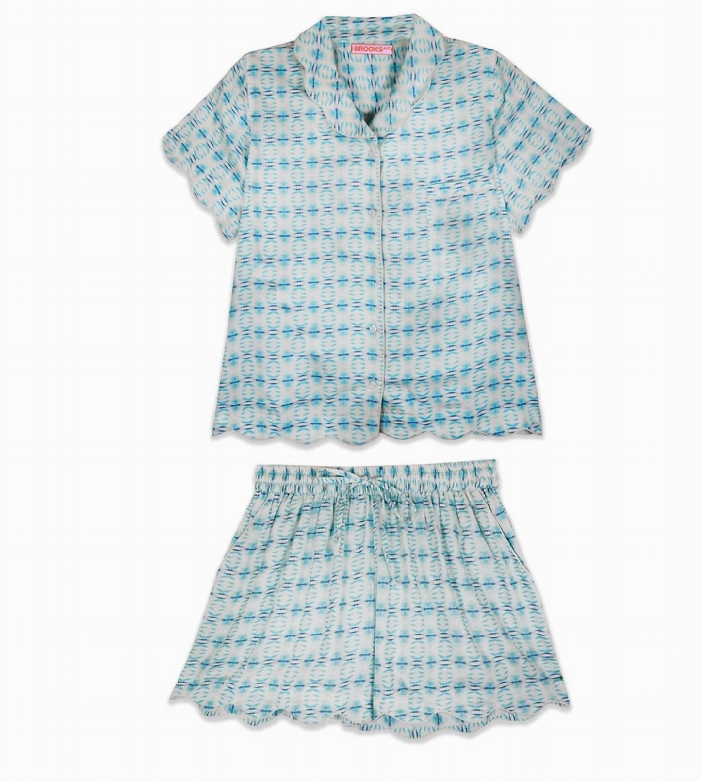Brooks Avenue - Scalloped Pajama Set | Short