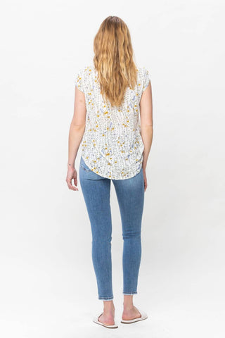 Judy Blue - Calça Jeans Skinny Vintage de Cintura Média