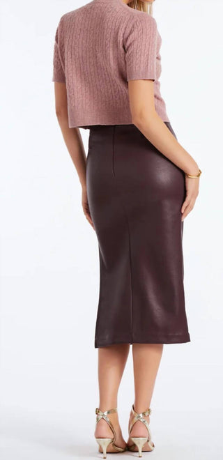 Bishop + Young - Colette Side Ruched Midi Skirt