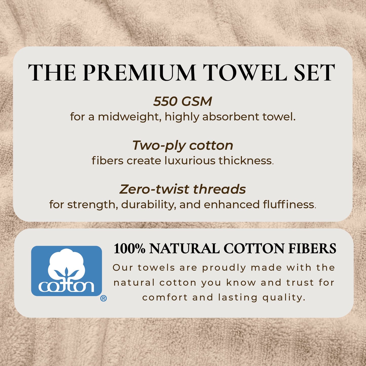 Luxury Cotton Towels - Karina Collection