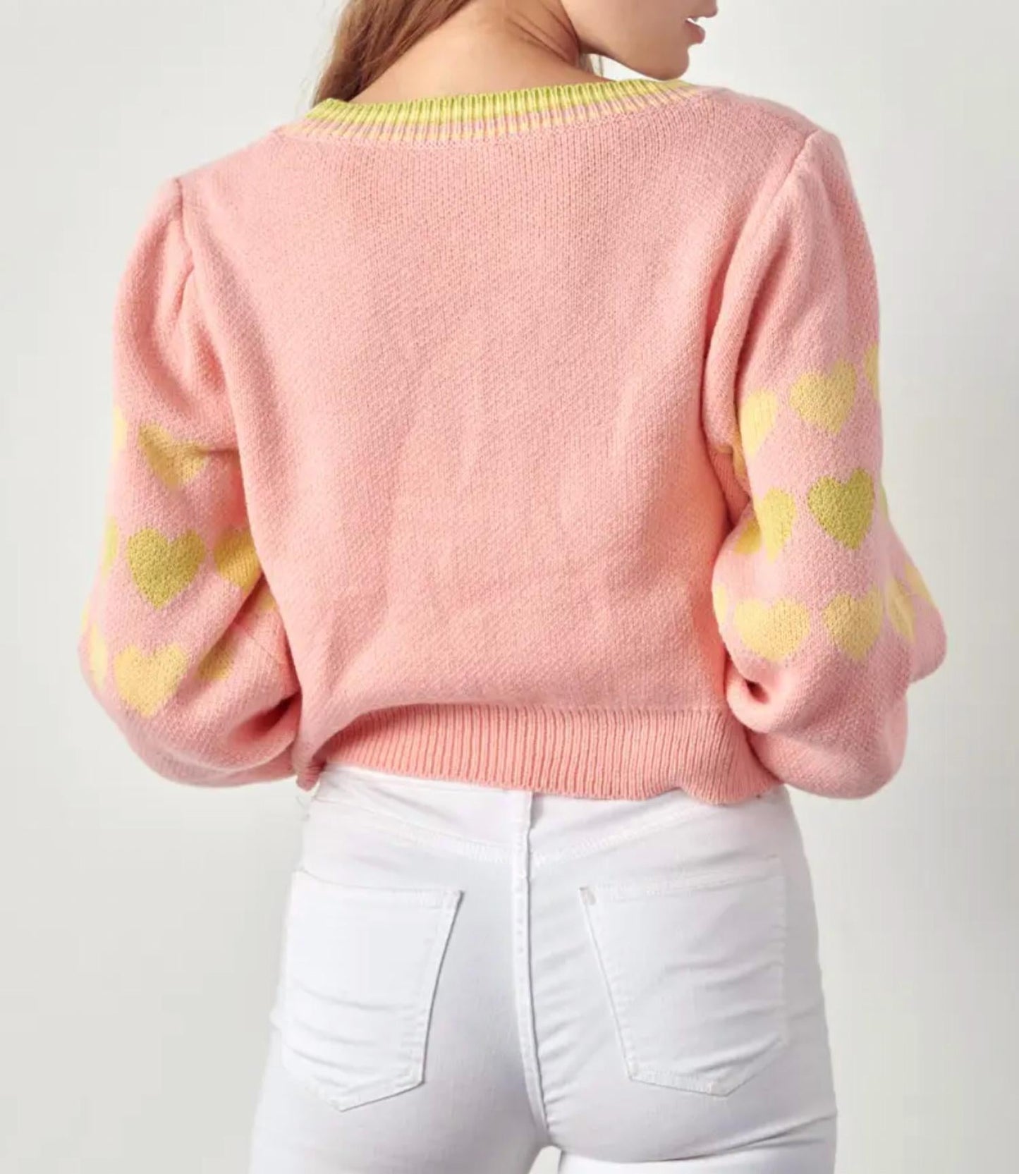 &Merci - HEART BUTTON-FRONT CARDIGAN