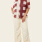 Find Me Now - Hunter Mesh Button Down Top
