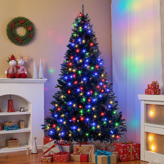 6ft Black Pre-Lit Christmas Tree – Chic, Lush, Easy Setup
