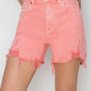 Risen - High Rise Distressed Denim Shorts