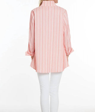 Multiples - Wire Collar Stripe Blouse