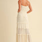 Klesis - Gracia Tiered Ruffled Lace Maxi Dress