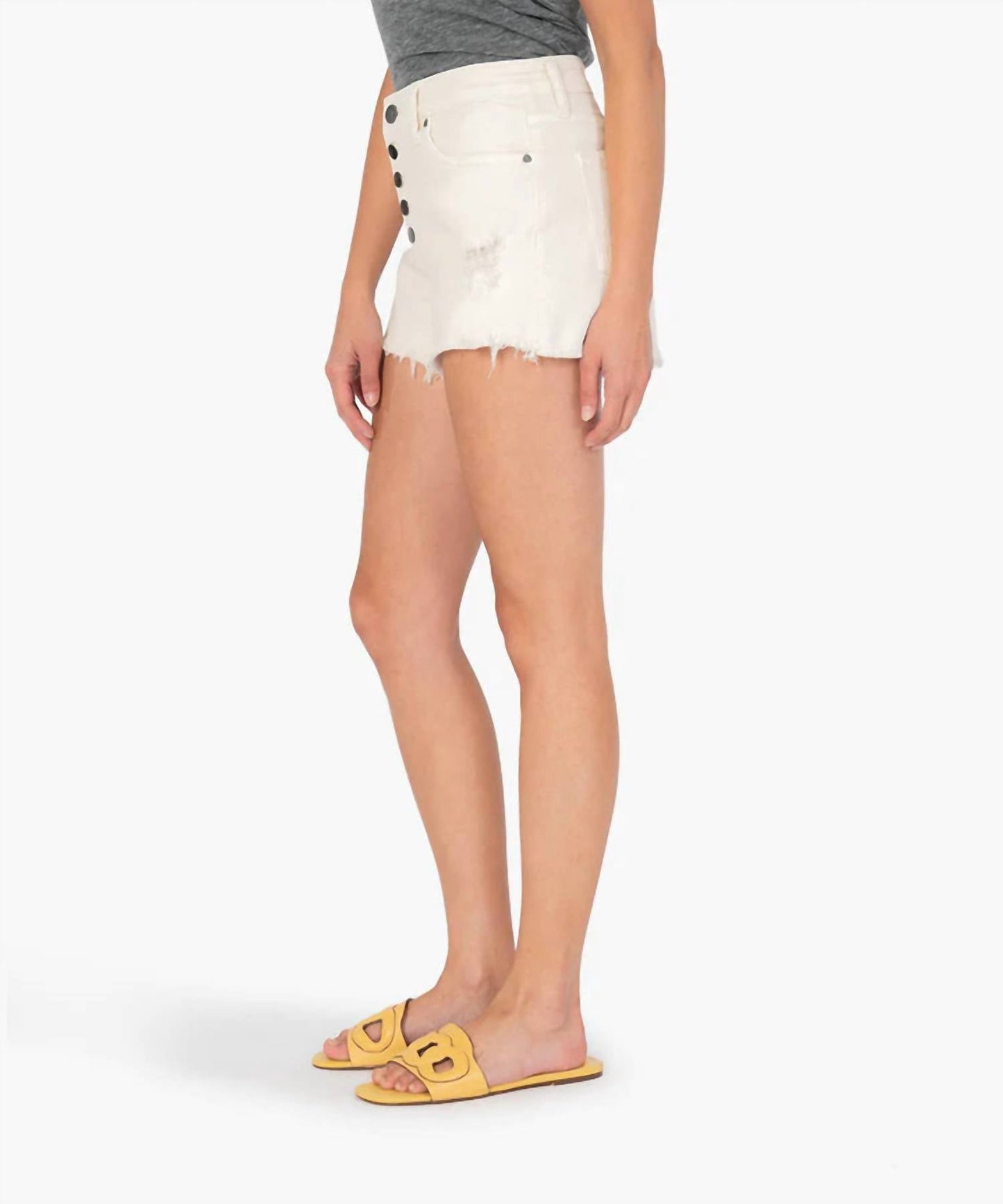 Kut From The Kloth - JANE HIGH RISE SHORT W/ FRAYED HEM