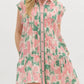 Entro - Pintuck Detail Watercolor Dress