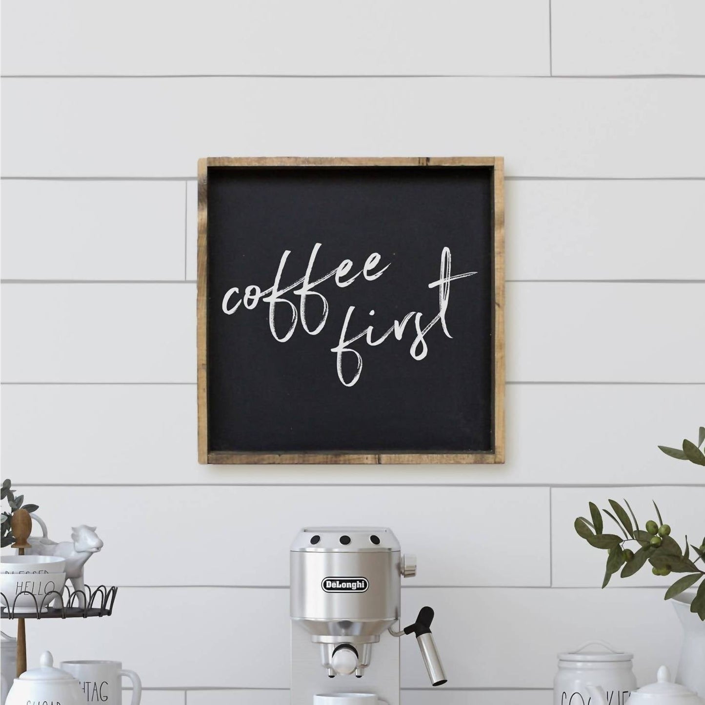 Williamraedesigns - Coffee First Wood Sign