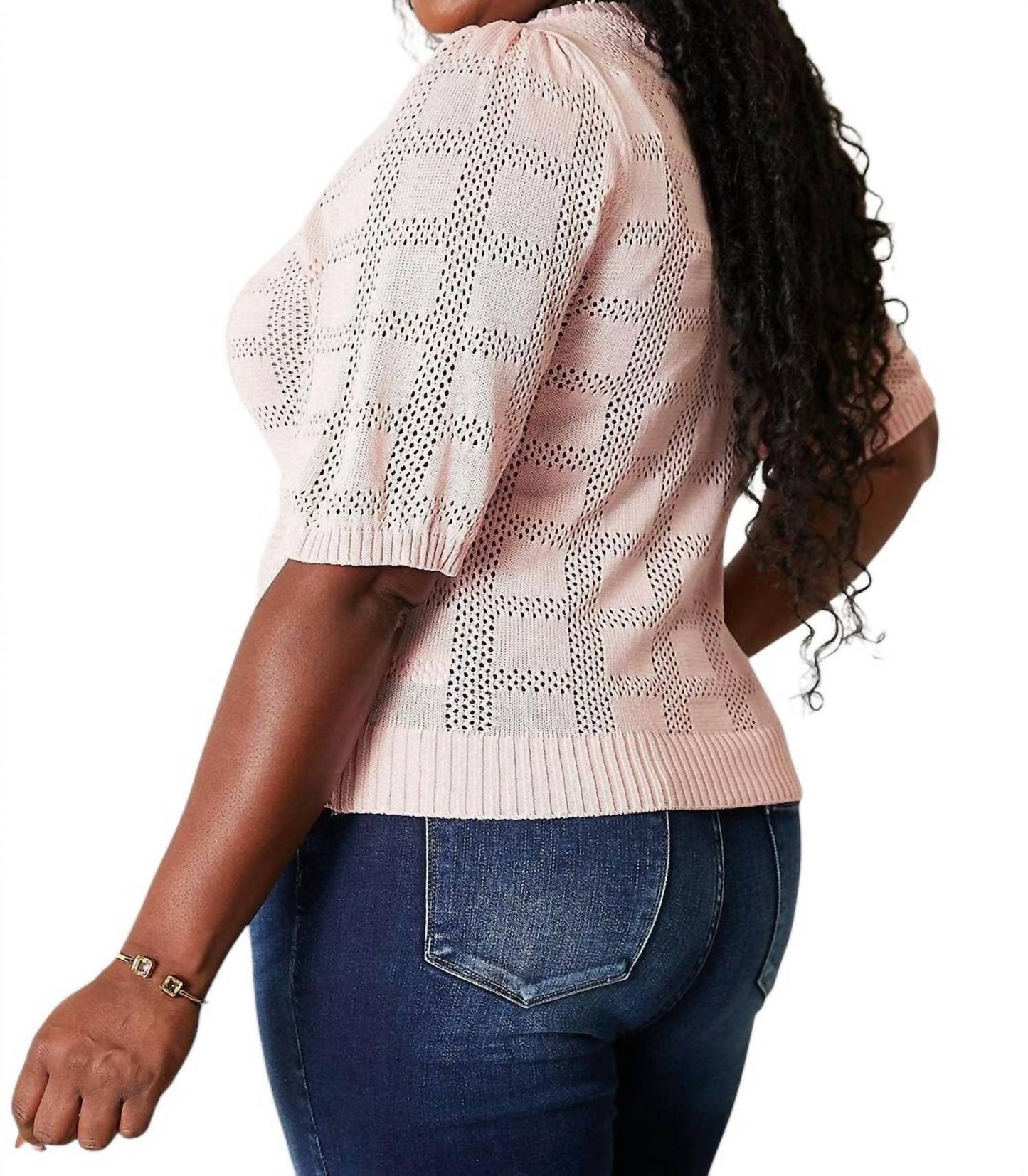 Double Take - Chic Ribbed Round Neck Knit Top