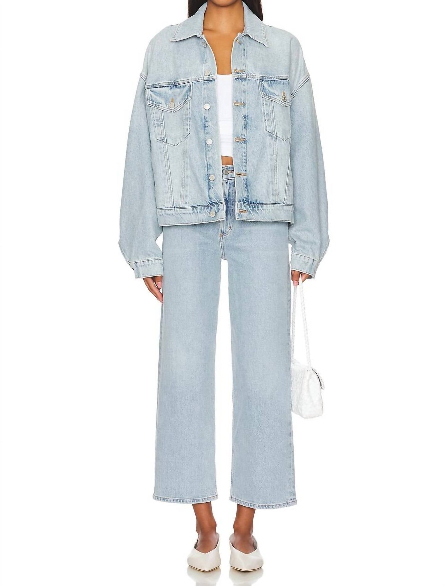Agolde - Ren High Rise Wide Leg Jeans