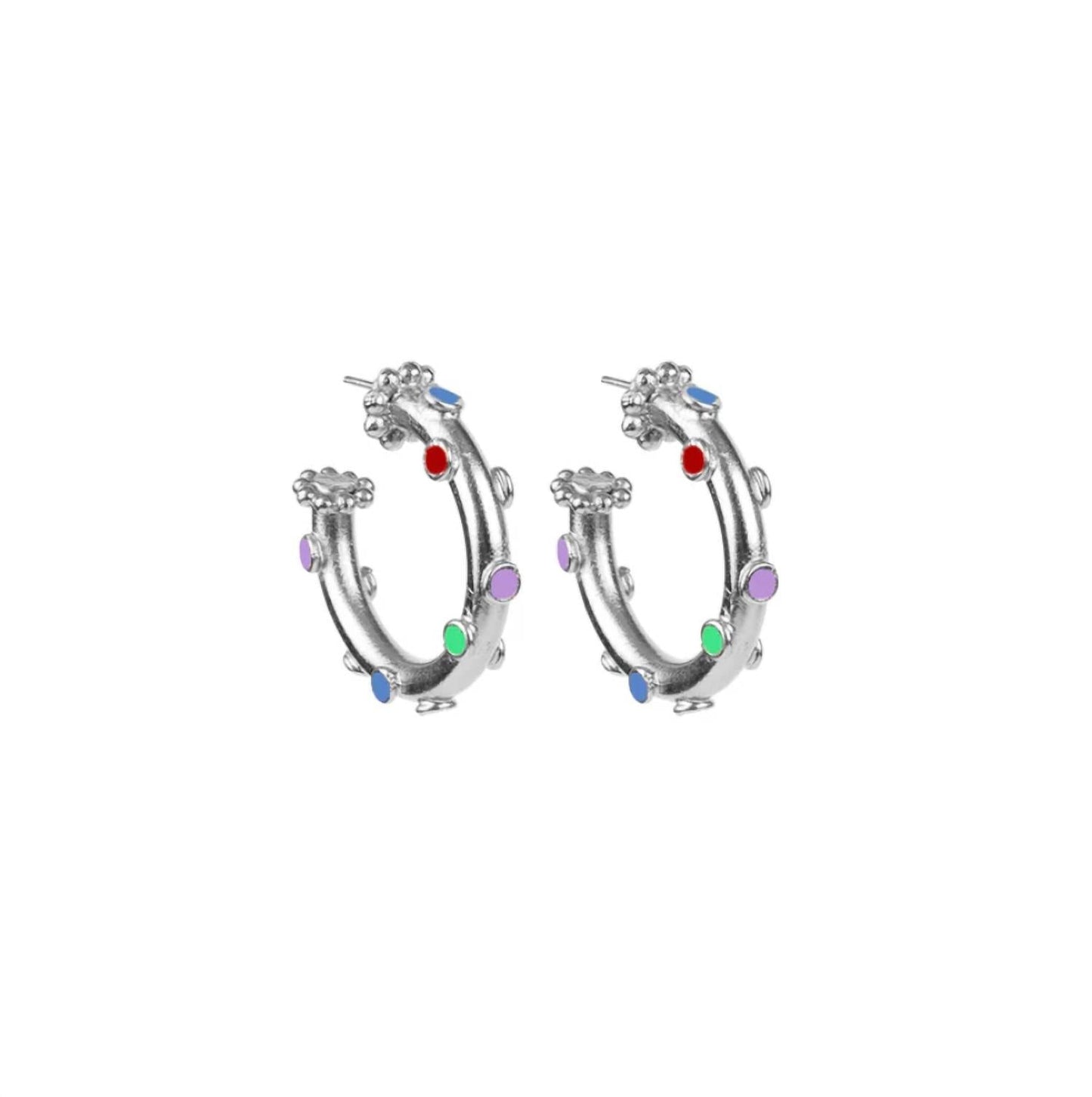 Daniela Salcedo - Women's Trufa Rainbow Hoop Earrings