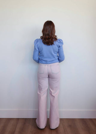 Pistola - Jeans com lavagem ácida de perna larga Ruby