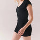 Chaser - Dartmouth Ribbed Cap Sleeve Mini Dress