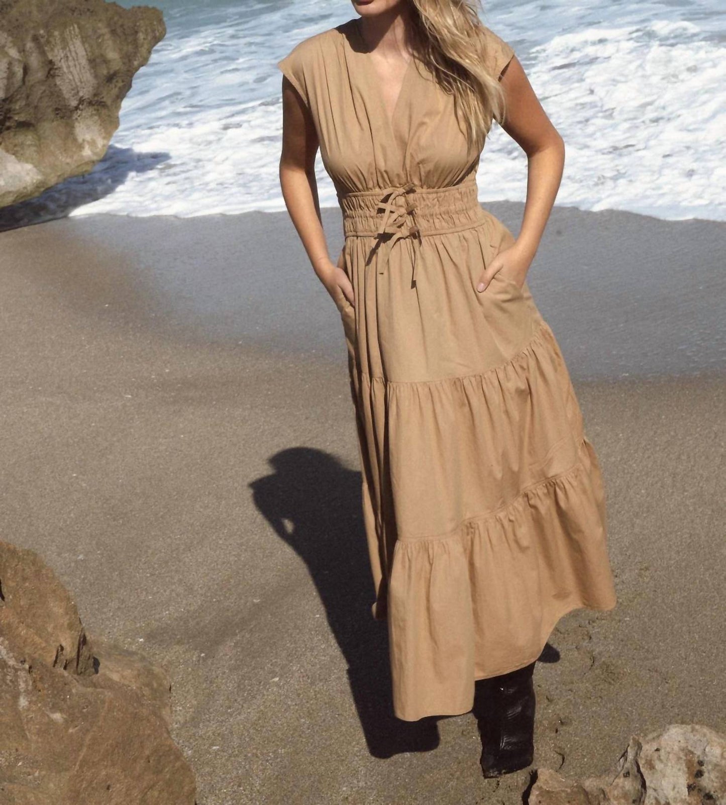 Elan - Vestido com manga curta