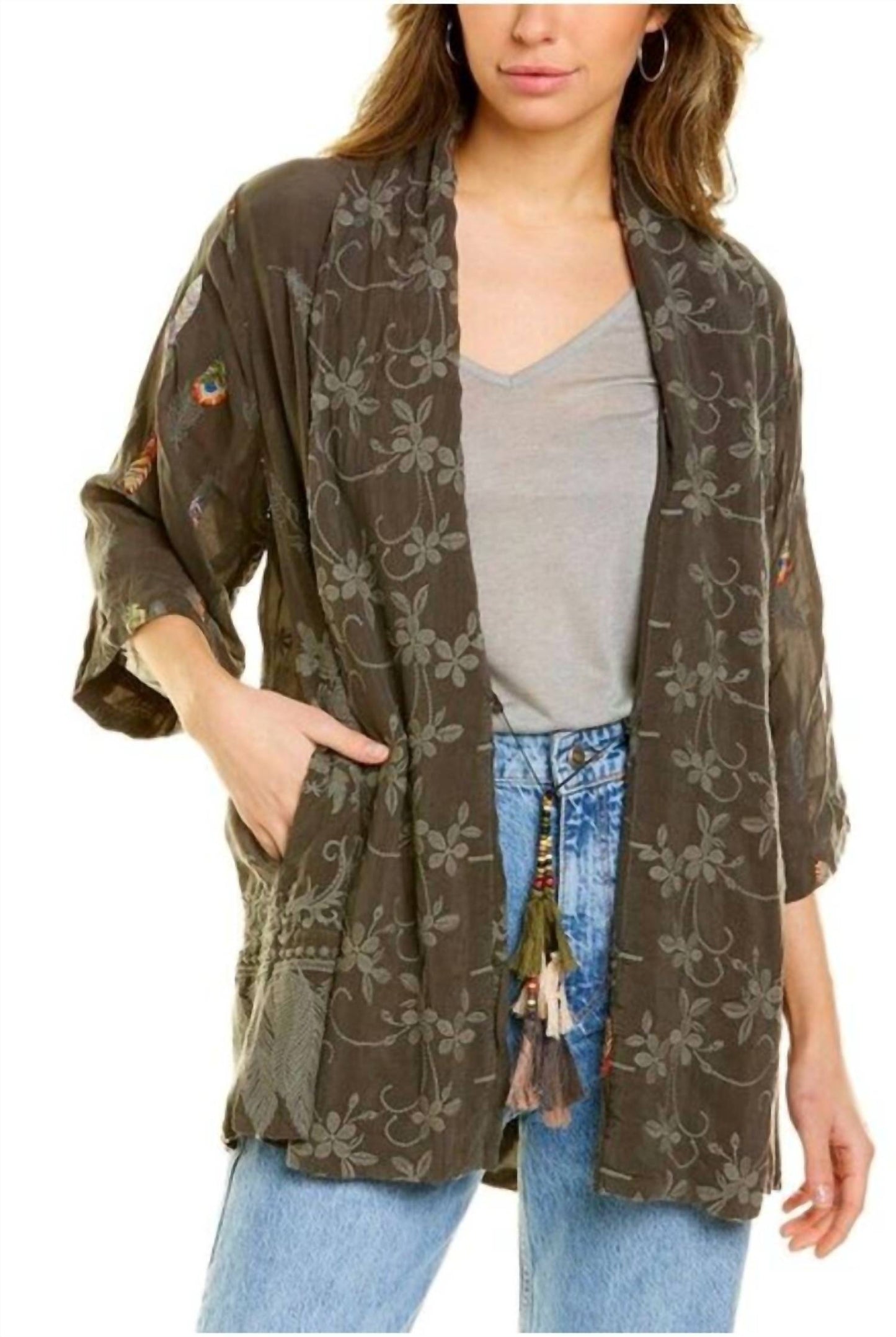 Johnny Was - FEATHER PALOMA KIMONO