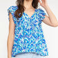 Entro - Lexie Ruffle Sleeves Top