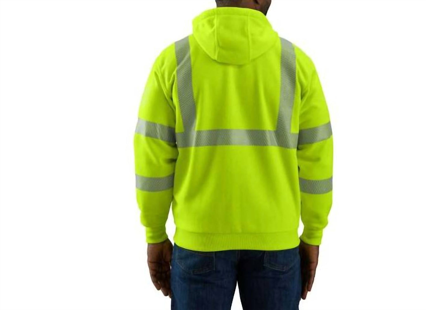 Carhartt - Men's High Visibility Rain Defender Thermal Zip Hoodie