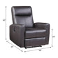 Blane Top Grain Leather Match Power Motion Recliner - Brown
