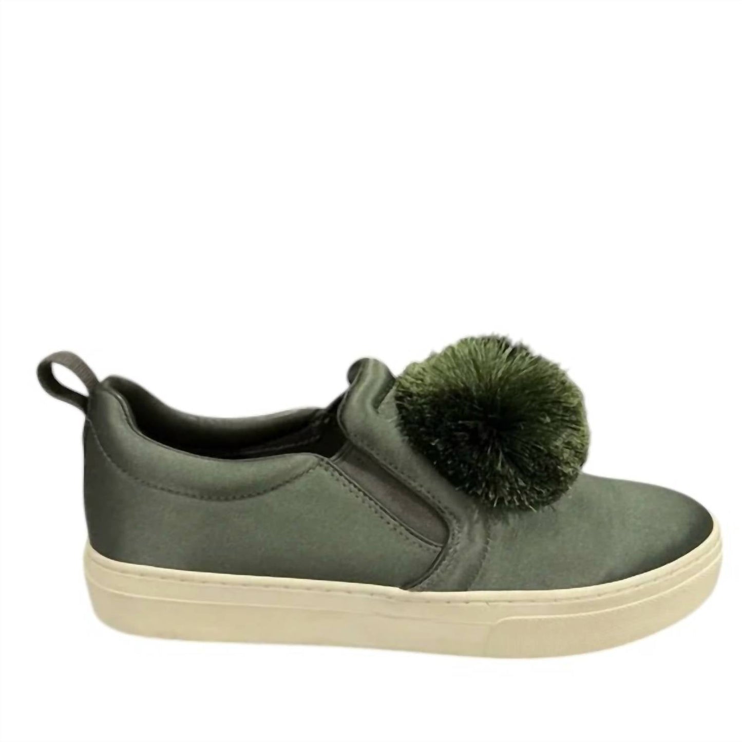 Tory Burch - Women's Daphne Pom Pom Satin Luxe Platform Sneakers