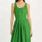 Tory Burch - Pleated Linen Midi Dress