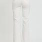 Risen - High Rise Ankle Straight Raw Hem With Side Slit Pants