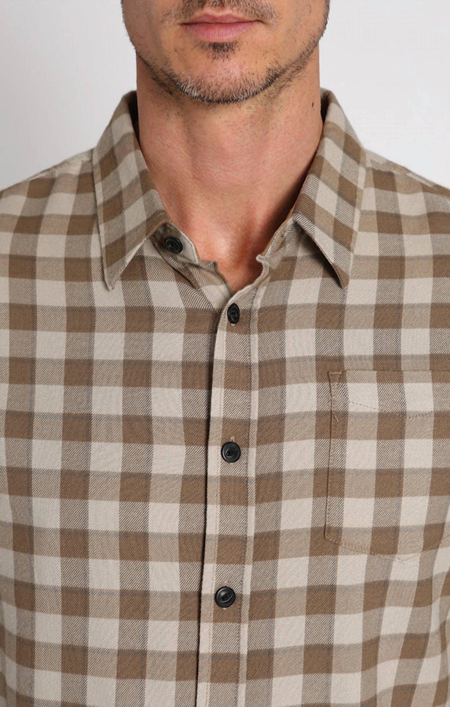 Jachs New York - Manor 6oz Stretch One Pocket Flannel Shirt