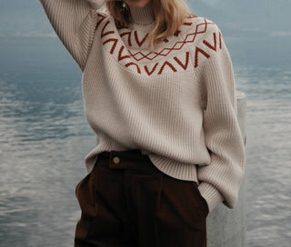 Varley - Suéter de malha Marcie Fairisle Yoke