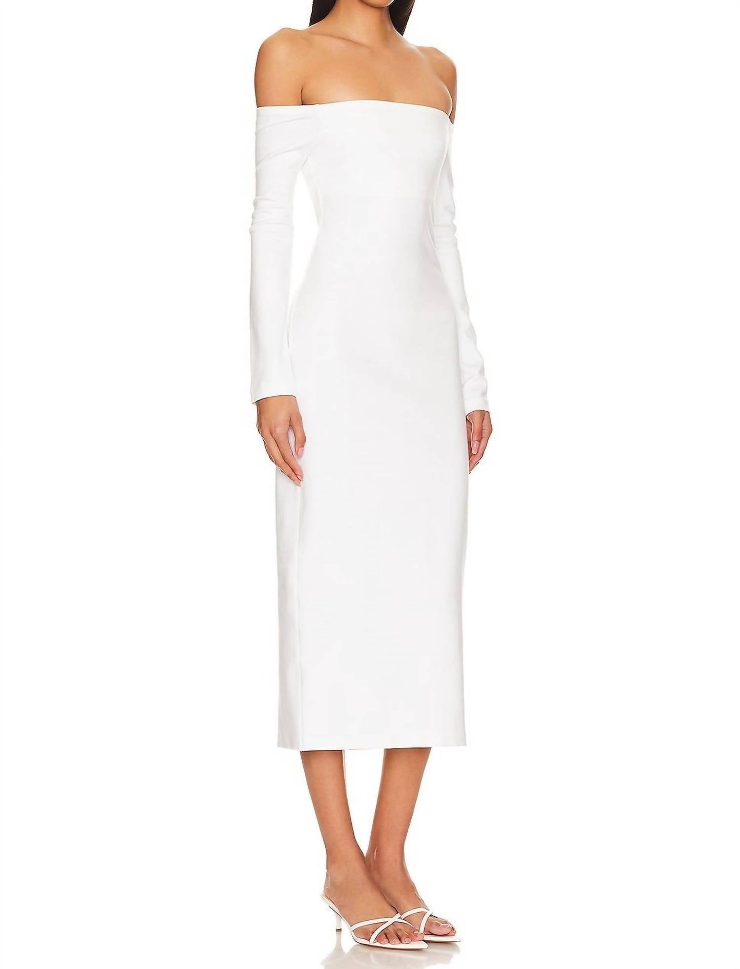 Enza Costa - Off-Shoulder Midi Dress