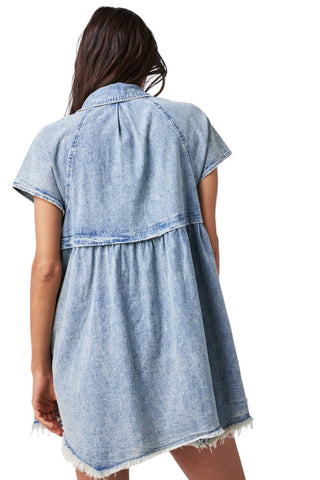 Free People - Vestido Jeans Ronnie